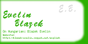 evelin blazek business card